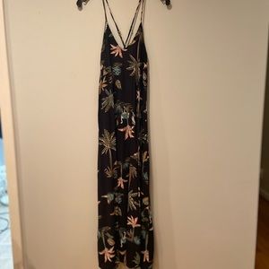 Jungle print maxi dress